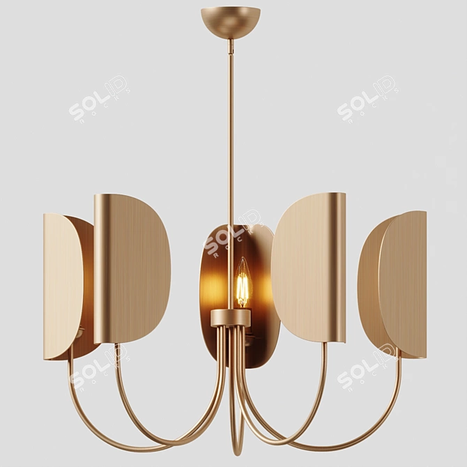 Origami-inspired Seno Chandelier by Alora Moods 3D model image 2