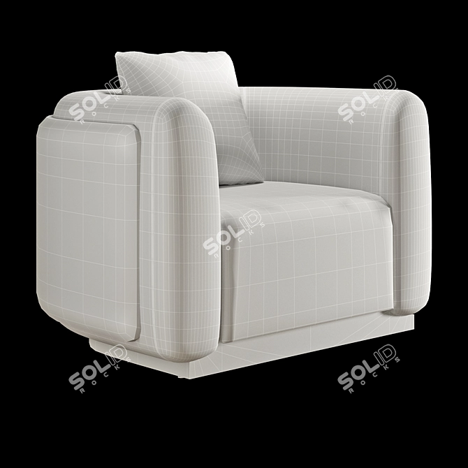 Luxury Transparent Foz Armchair 3D model image 4