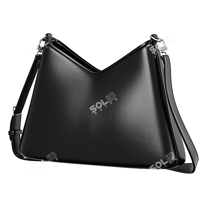 EKONIKA Crossbody Bag, Black 3D model image 2