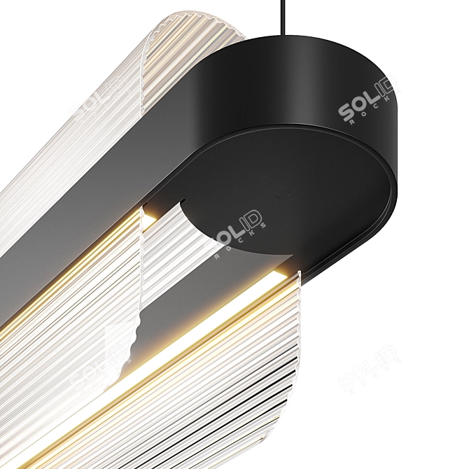 Sensor Dimmable Black Roof Light 3D model image 2