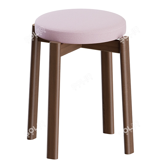 Menu Space Passage Stool Upholstered 3D model image 8