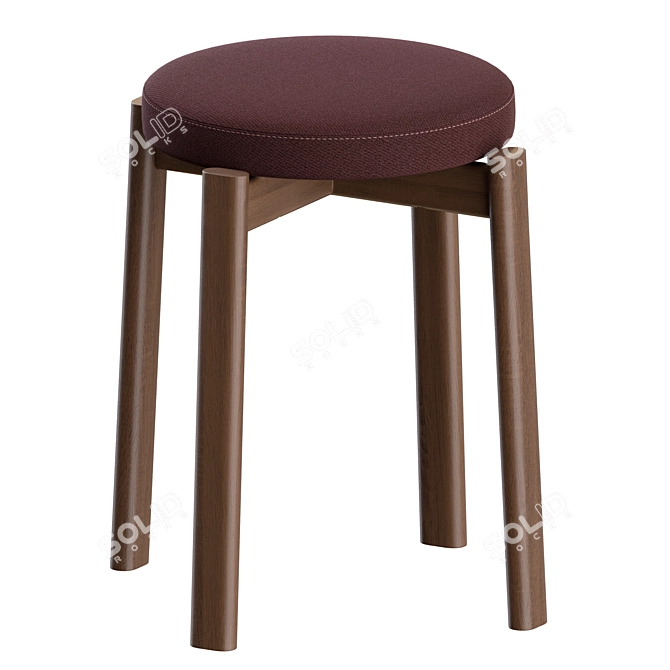 Menu Space Passage Stool Upholstered 3D model image 9