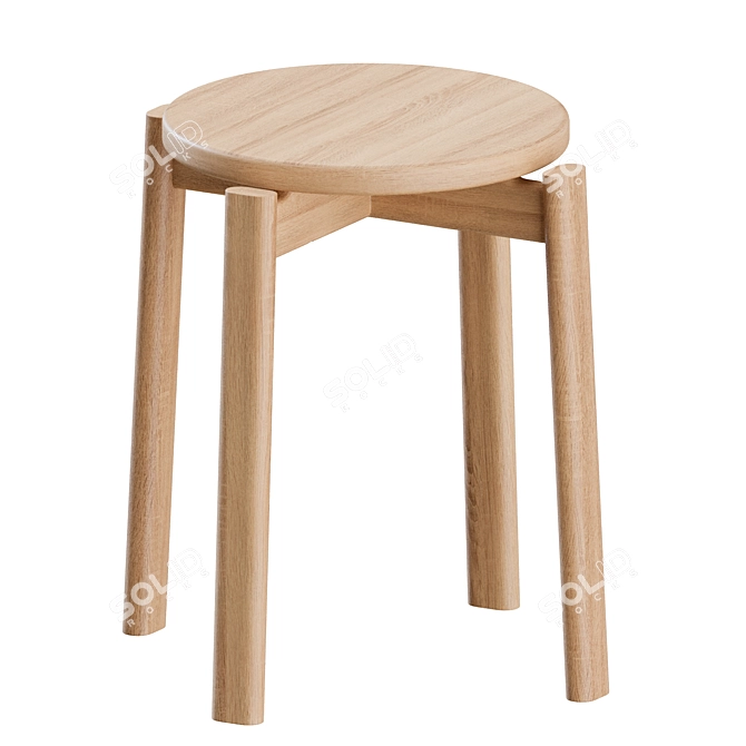 Menu Space Passage Stool Upholstered 3D model image 10