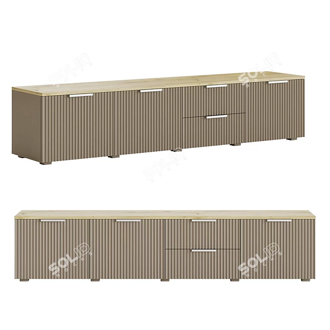 Modern TV Cabinet Ensson 3D model image 1