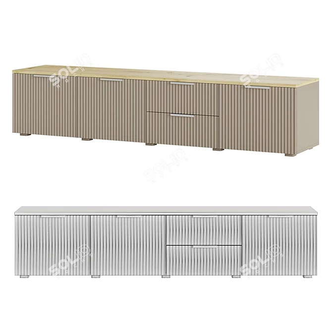 Modern TV Cabinet Ensson 3D model image 3