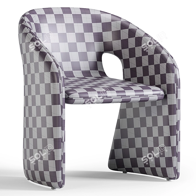 Elegant Modern Roche Bobois Armchair 3D model image 7