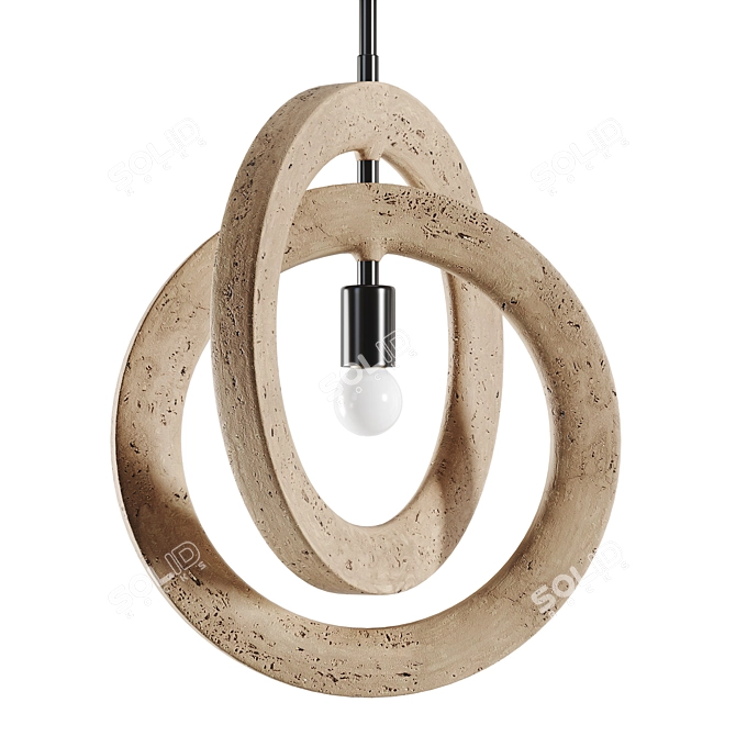 Sleek Pendant Light - Tufo 3D model image 2