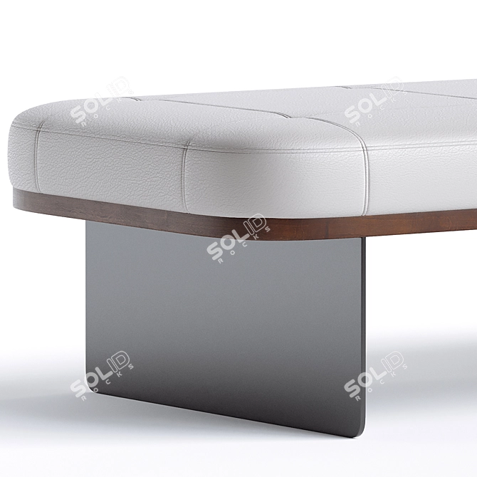 Sleek Modern Bernhardt Design Bench 3D model image 2