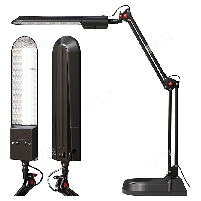 Modern Task Desk Lamp 3D model image 1