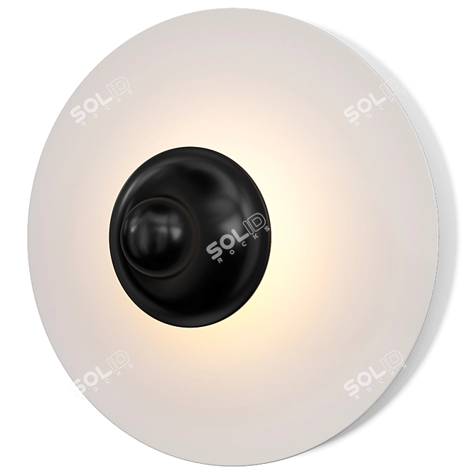 Modern Annalisse LED Flush Mount 3D model image 1