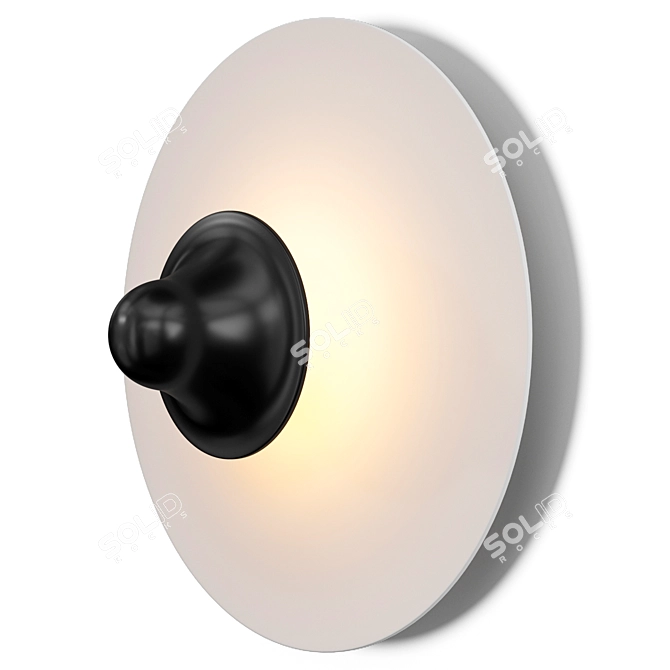 Modern Annalisse LED Flush Mount 3D model image 2