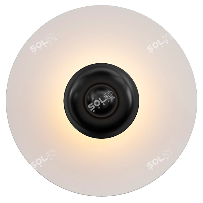 Modern Annalisse LED Flush Mount 3D model image 3