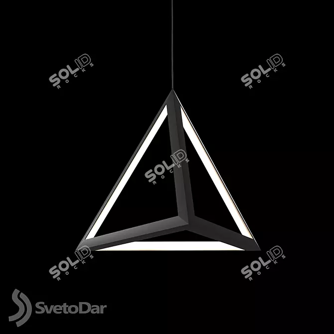 Tetrahedron 600 Modular Pendant/Floor Light 3D model image 6