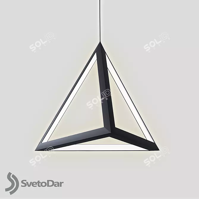 Tetrahedron 600 Modular Pendant/Floor Light 3D model image 7