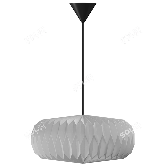 Modern Minimalist Pendant Light Fixture 3D model image 2