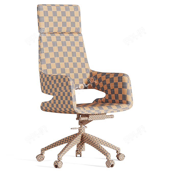 Modern Redesign Armchair, FBX Export 3D model image 4