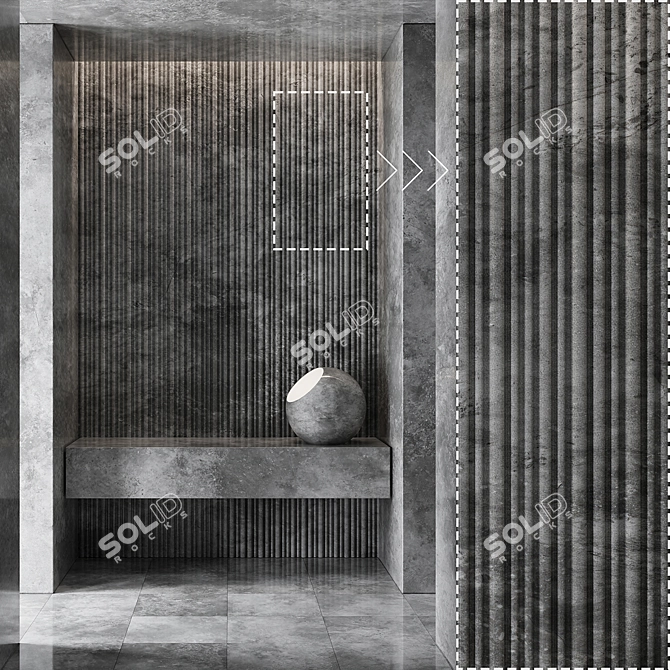 High Detail Marble Stone Texture 3D model image 2