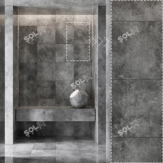 High Detail Marble Stone Texture 3D model image 4