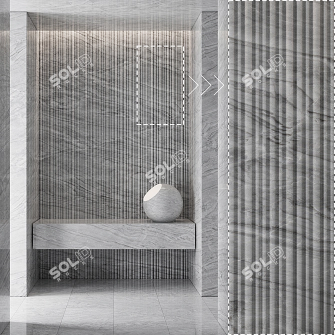 High Detail Marble Stone Texture 3D model image 2