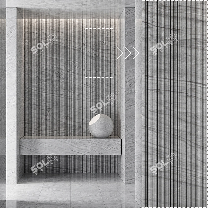 High Detail Marble Stone Texture 3D model image 3