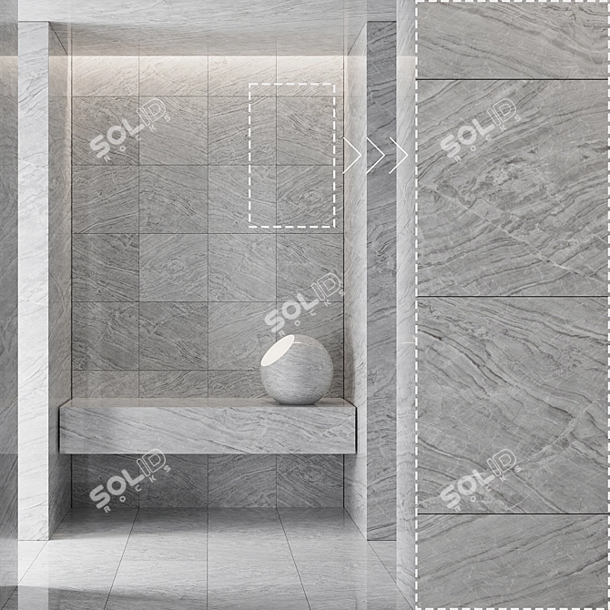 High Detail Marble Stone Texture 3D model image 4