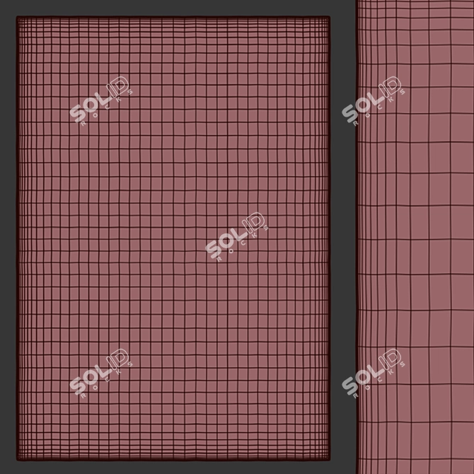 Outdoor Palm Rug in Multiple Sizes 3D model image 5