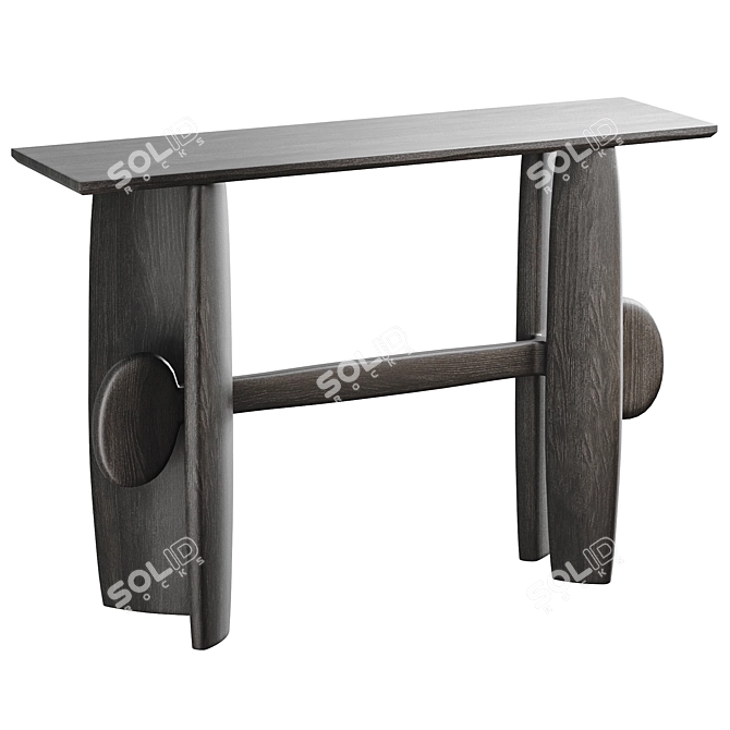 Modern Rustic Console Table: Aleks Home 3D model image 1