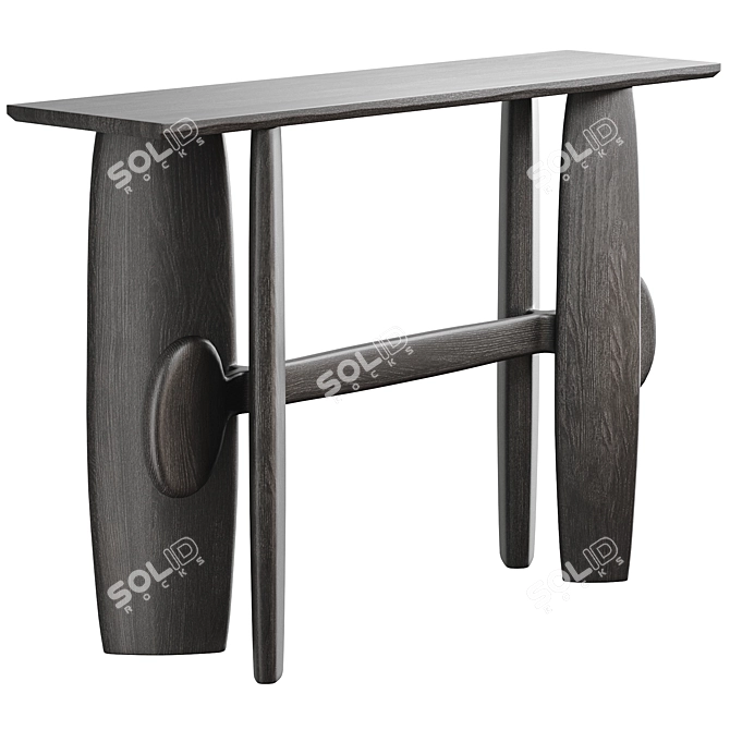 Modern Rustic Console Table: Aleks Home 3D model image 2