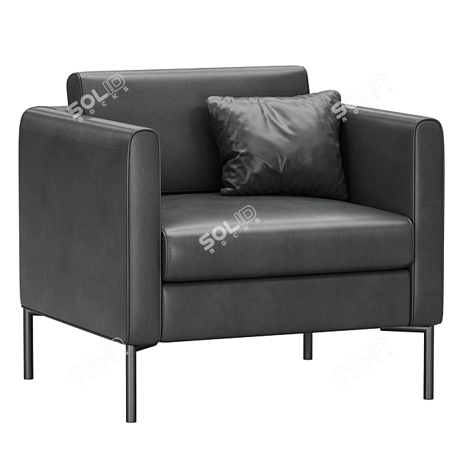 Kinsi Land Graphite Armchair 3D Model 3D model image 1