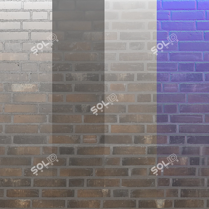 Advanced Texture Brick Material Kit 3D model image 2