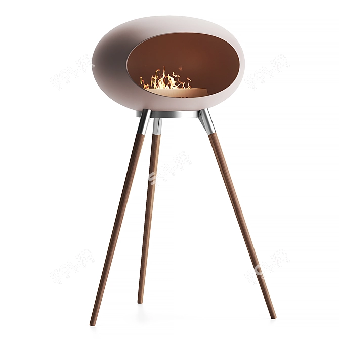 BORK HO700 gr Bioethanol Fireplace 3D model image 2