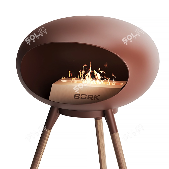 BORK HO700 gr Bioethanol Fireplace 3D model image 5