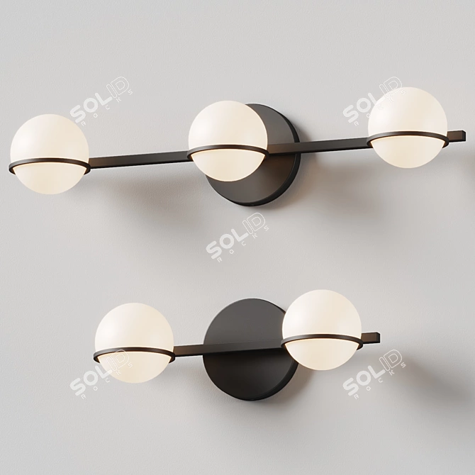 Elegant Sofia Vanity Light 3D model image 2