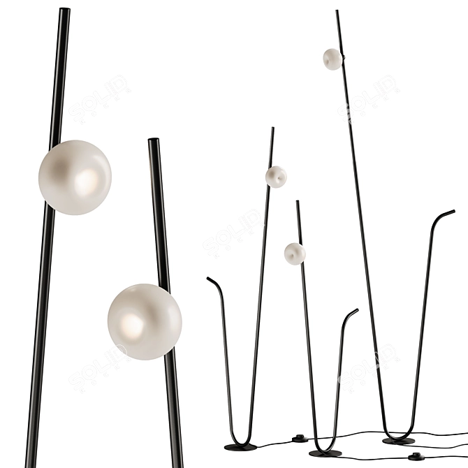Karman Interactive Pois Floor Lamp 3D model image 1