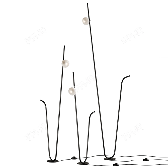 Karman Interactive Pois Floor Lamp 3D model image 3