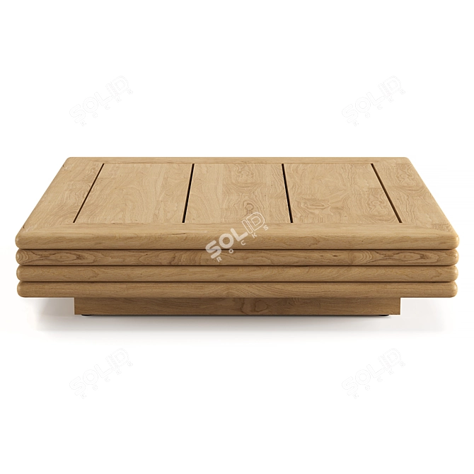 RH Bondi Teak Side Table 3D model image 2