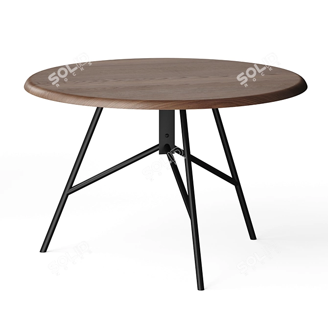 Modern Coffee Table Set with Files 3D model image 3