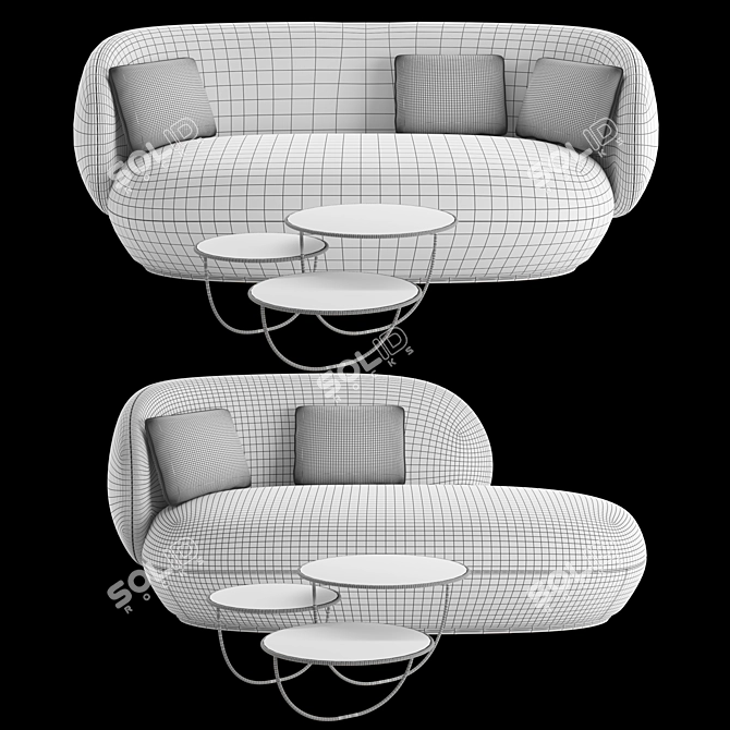 Oaze Levitating Comfort Sofa 3D model image 5