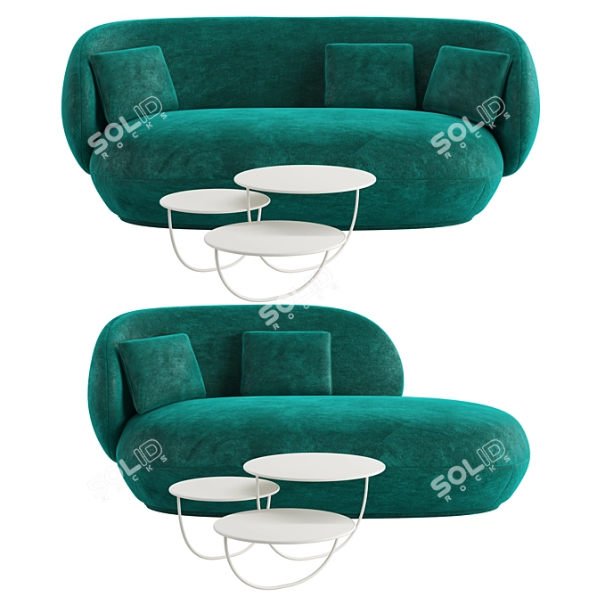 Oaze Levitating Comfort Sofa 3D model image 6