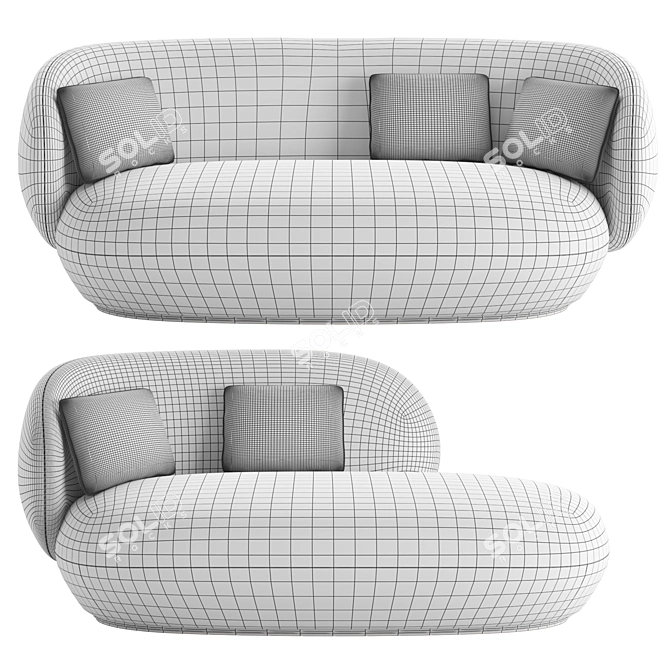 Oaze Levitating Comfort Sofa 3D model image 11