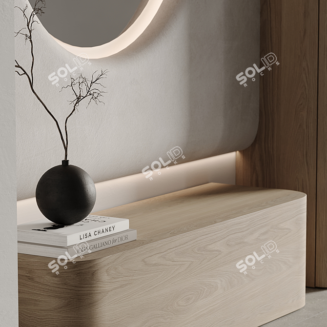 Modern 3D Hallway Design Kit 3D model image 4