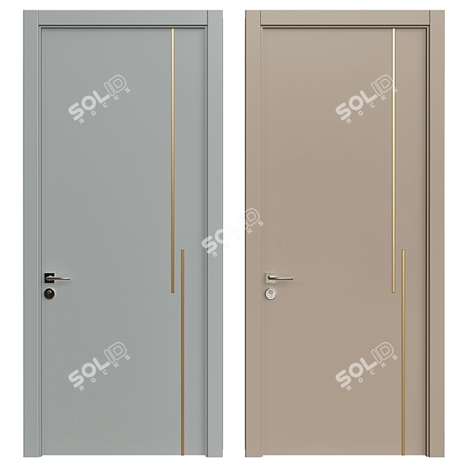 Interior Doors 3D Model 235 3D model image 1