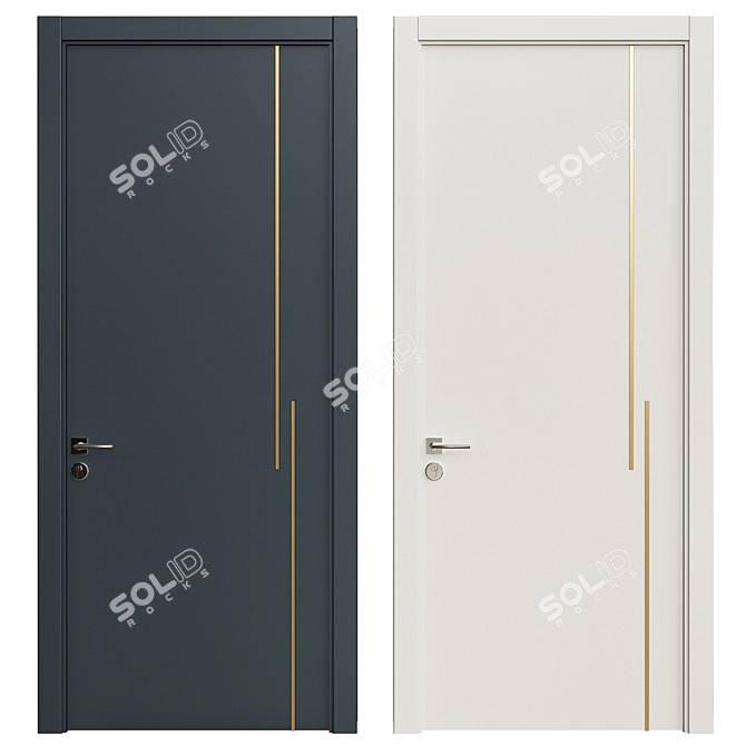 Interior Doors 3D Model 235 3D model image 2