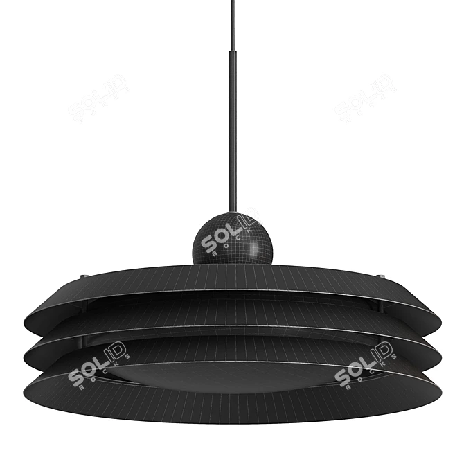 Modern Morandi Pendant Lamp 3D model image 4