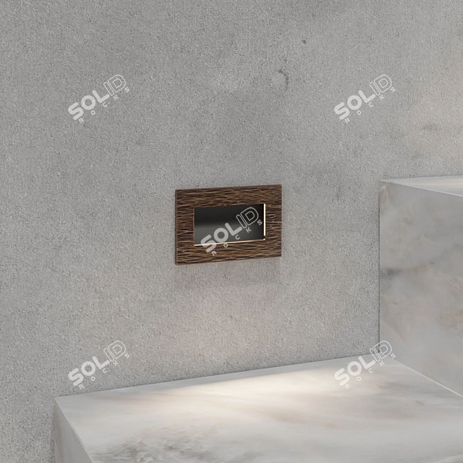 Integrator Premium Brass Step Light 3D model image 5
