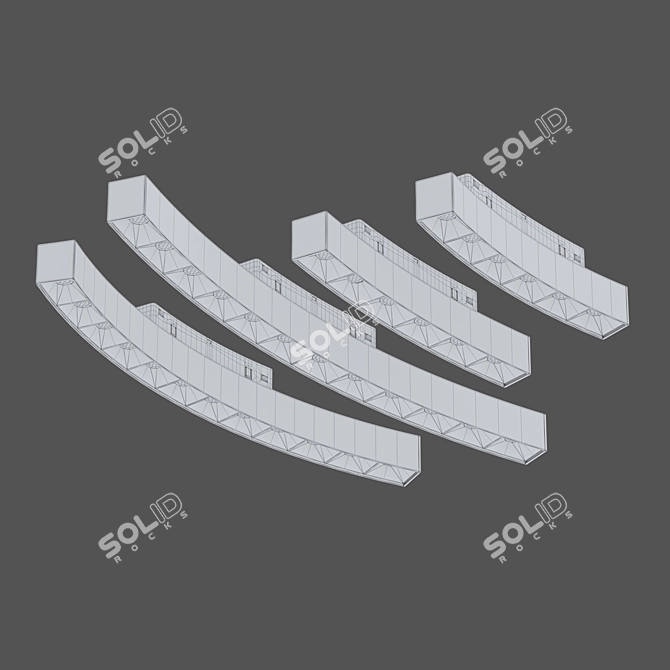 Intenso Slim Magnetic Track Lights 3D model image 2