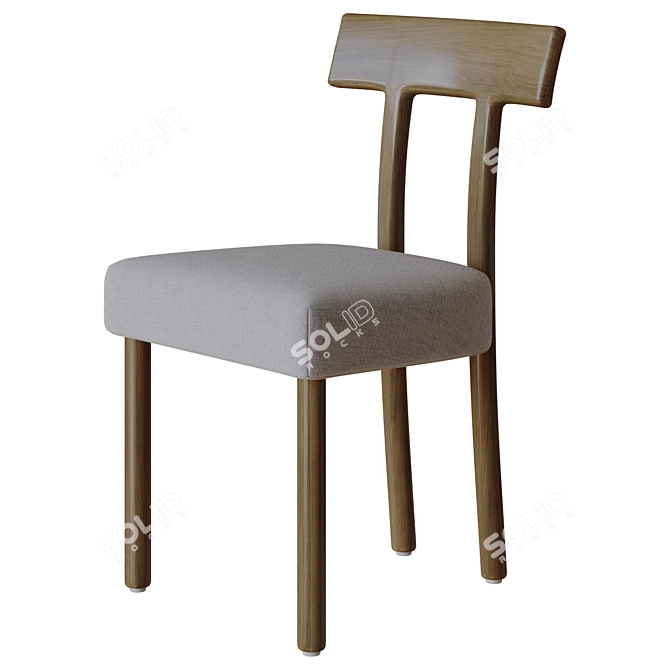 Modern Ziady Brunswick Dining Chair 3D model image 5