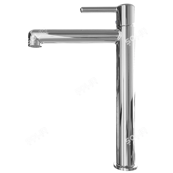 Aiger Chrome Washbasin Mixer 3D model image 3