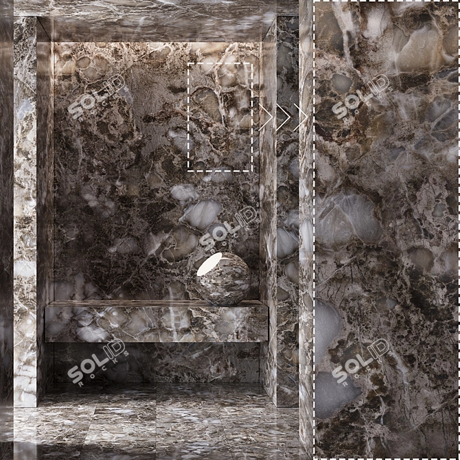 Marble Stone 3D Texture Collection 3D model image 1