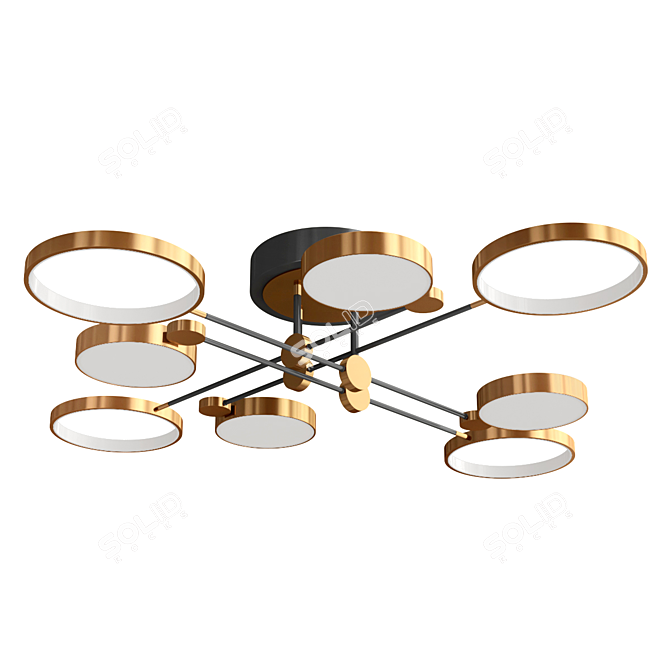 Elegant Modern Arista Chandelier 3D model image 5